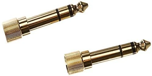 Du 3.5mm į 6.3mm auksiniai audio adapteriai