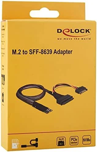 Delock M.2 Key M į U.2 SFF-8639 NVMe adapteris su 50 cm laidu