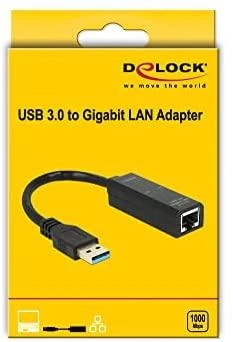 Delock USB 3.0 į RJ45 tinklo adapteris pakuotėje