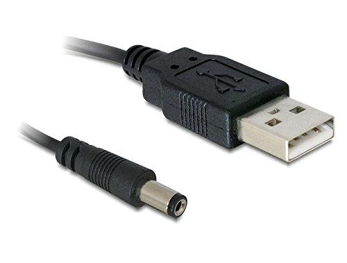 Delock Kabelis USB Power > DC 5,5 x 2,1 mm Stecker 1,0 m