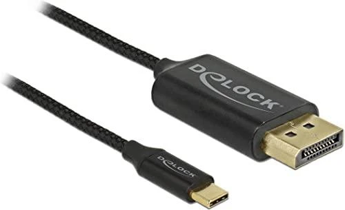Kabelis USB Delock USB-C - DisplayPort 1 m Juodas (83709)