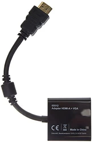 DELOCK Adapteris HDMI-A male > VGA female juodas