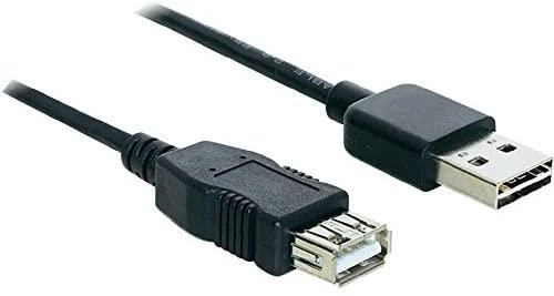 Kabelis USB Delock USB-A - USB-A 2 m Juodas (83371)
