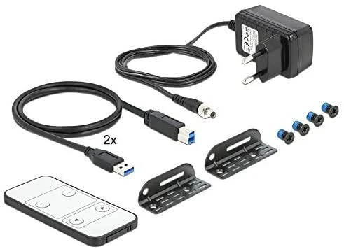 Delock DisplayPort 1.4 KVM Switch 8K 30 Hz su USB 3.0 ir garsu