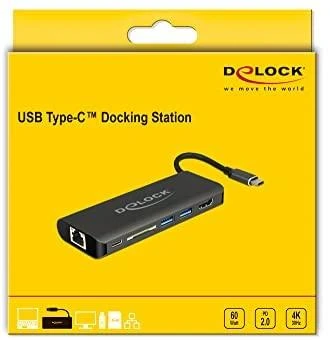 „Delock 4K Dock“ USB-C stotis / replikatorius (87721)