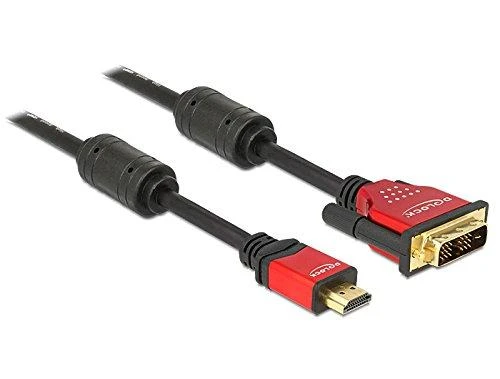 Delock High Speed HDMI kabelis, HDMI A kištukas > DVI kištukas 3 m