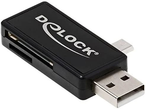Skaitytuvas Delock USB 2.0/microUSB (91731)