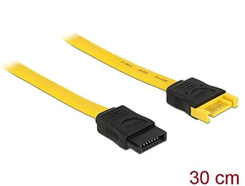 Delock SATA - SATA, 0.3m, Geltonas (82855)