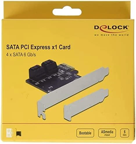 Delock karta PCI Express x1 - 4x interna