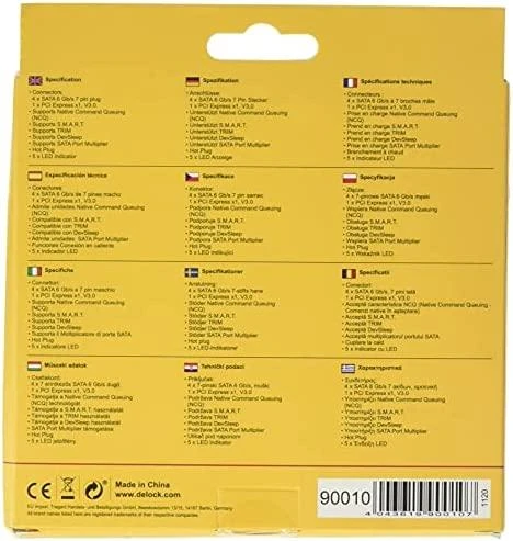 Delock karta PCI Express x1 - 4x interna