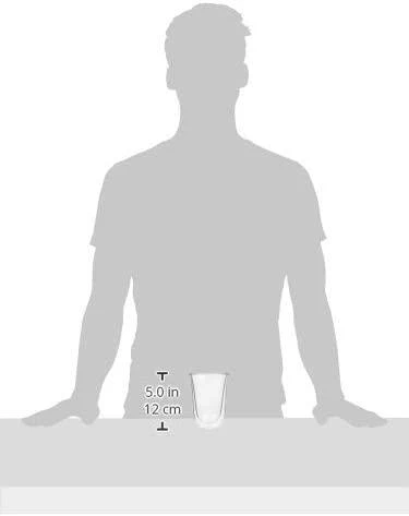 Delonghi kavos stiklinių rinkinys, 2 stiklinės, latte, 220 ml, 2 vnt., atsparios vandeniui, permatomos
