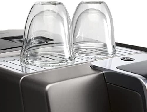Delonghi kavos stiklinių rinkinys, 2 stiklinės, latte, 220 ml, 2 vnt., atsparios vandeniui, permatomos