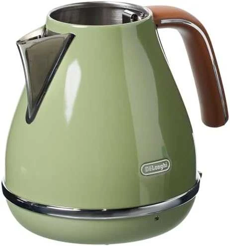DELONGHI Icona Vintage Virdulys KBOV 2001.GR, 1,7L, 2000W, Nerūdijantis plienas, Žalias/Brown