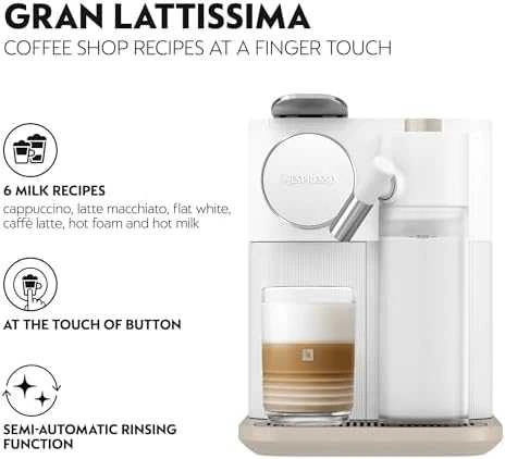 Kavos aparatas DELONGHI Nespresso EN640.W GRAN LATTISSIMA kapsulinis kavos virimo aparatas