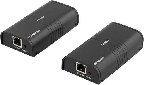 DELTACO Ethernet HDMI plėstuvas, iki 120 m 1080p su Cat6, Juodas / HDMI-221
