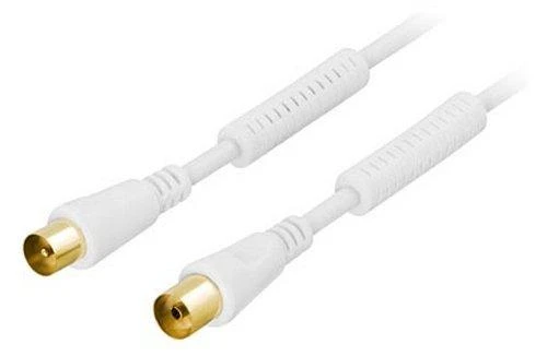 Goobay Kabelis DELTACO TV antenos, 75 Ohm, 2m, baltas / AN-102