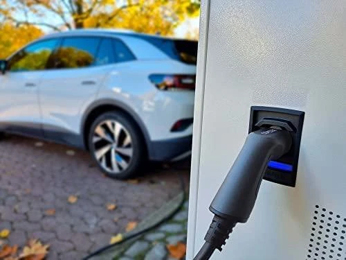 Elektromobilio įkrovimo kabelis DELTACO Type 2 - Type 2, 3 fazių, 32A, 22KW, 3m, juodas / EV-3203
