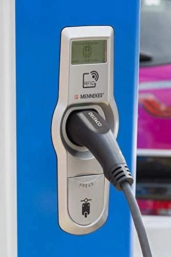 Elektromobilio įkrovimo kabelis DELTACO Type 2 - Type 2, 3 fazių, 32A, 22KW, 3m, juodas / EV-3203