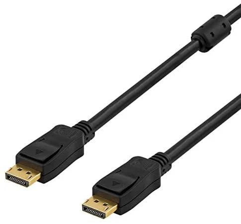 DisplayPort kabelis DELTACO 1m, 4K UHD, DP 1.2, juodas / DP-1010D