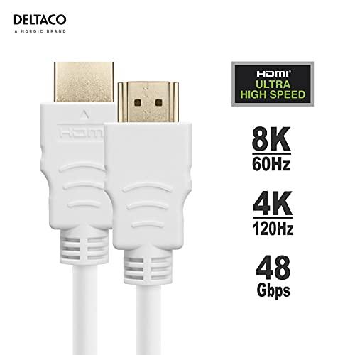 HDMI kabelis DELTACO ULTRA High Speed, 0.5m, eARC, QMS, 8K esant 60Hz, 4K esant 120Hz, juodas / HU-05
