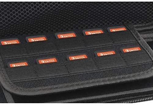Dėklas DELTACO GAMING Nintendo Switch, 10 kišenių žaidimų, juodas / GAM-089