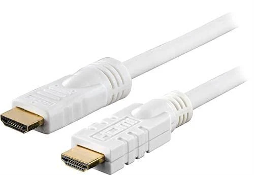 >DELTACO aktyvusHDMI kabelis , 4K, Ultra HD, Type A ha, paauksuotas kontaktais, 20m, baltas HDMI-1201
