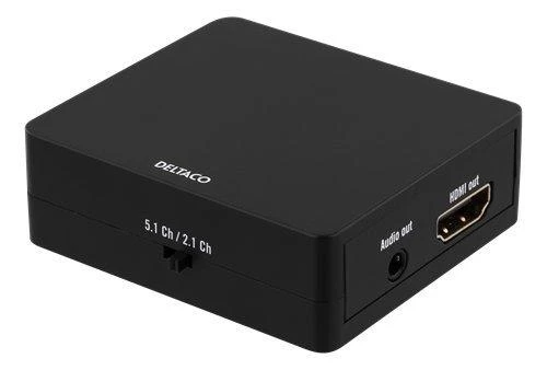 Deltaco HDMI garso skirstytuvas su 5.1/2.1 kanalų jungikliu