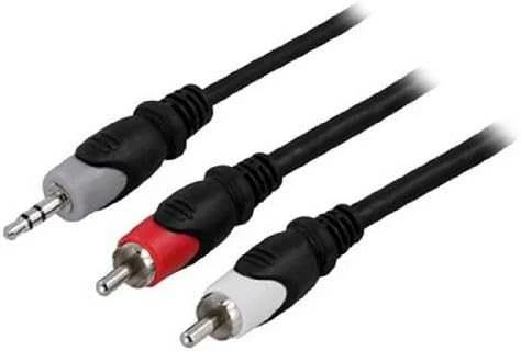 Deltaco 3,5 mm į 2xRCA adapteris jungtys