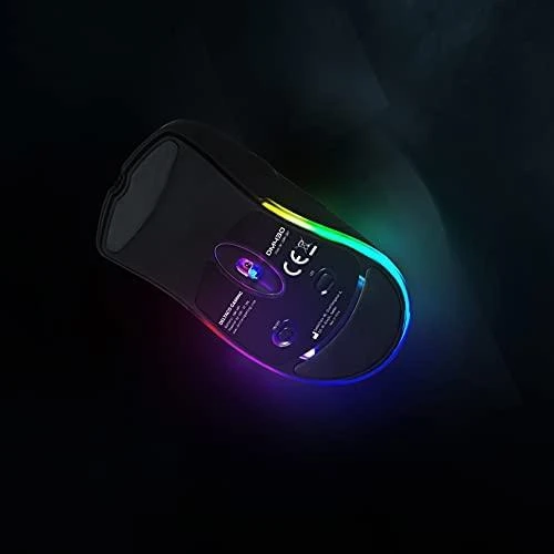 Pelė DELTACO GAMING belaidė, 16.000 DPI, RGB, USB-C/USB-A, juoda / GAM-107