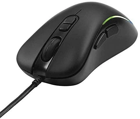 Pelė DELTACO GAMING su laidu, 800-2400 DPI, 125 Hz, RGB-LED, USB, juoda / GAM-104
