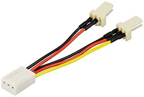Kabelio adapteris DELTACO 3 kontaktų ventiliatoriams / SSI-36