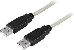 Kabelis DELTACO USB 2.0, A tipo vyriškas - A tipo vyriškas, 3m / USB2-9