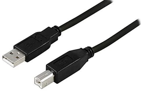 Kabelis DELTACO USB 2.0 "A-B", 2.0m, juodas / USB-218S