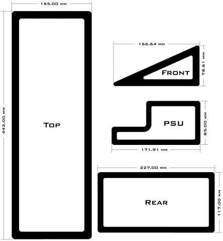 Demciflex filtrų rinkinio techninis brėžinys