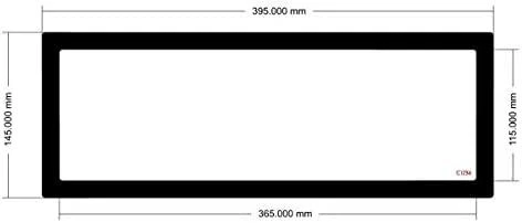 Demciflex dust filter set for Lian Li O11 Dynamic – juodos spalvos