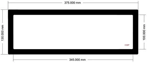 Demciflex dust filter set for Lian Li O11 Dynamic – juodos spalvos