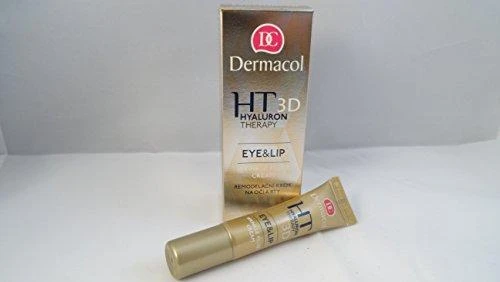 Dermacol 3D Hyaluron Therapy Eye&Lip Wrinkle Filler Kreminis Paakių kremas moterims, 15 ml