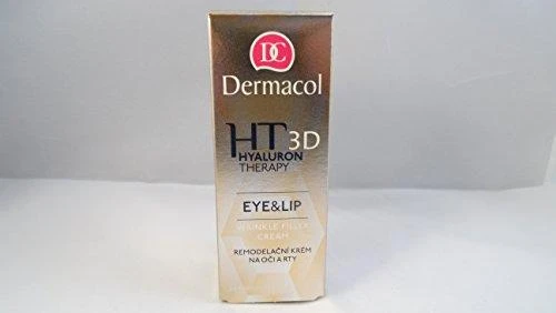 Dermacol 3D Hyaluron Therapy Eye&Lip Wrinkle Filler Kreminis Paakių kremas moterims, 15 ml