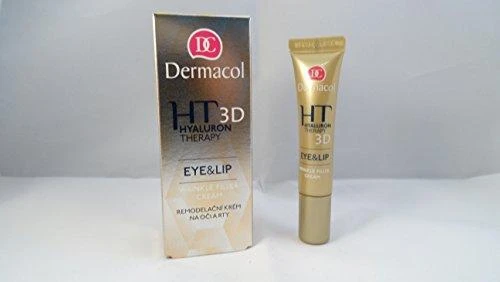 Dermacol 3D Hyaluron Therapy Eye&Lip Wrinkle Filler Kreminis Paakių kremas moterims, 15 ml