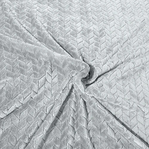 Eurofirany DESIGN 91 CINDY Minkštas ir švelnus pledas su įspaustu raštu, 170X210 cm, spalva: pelenų