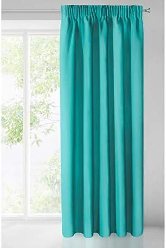Eurofirany DESIGN 91 Naktinė užuolaida iš lygaus užtemdančio audinio PARISA, 135X270 cm, juosta / tunelis / kabliukai, spalva: turkio