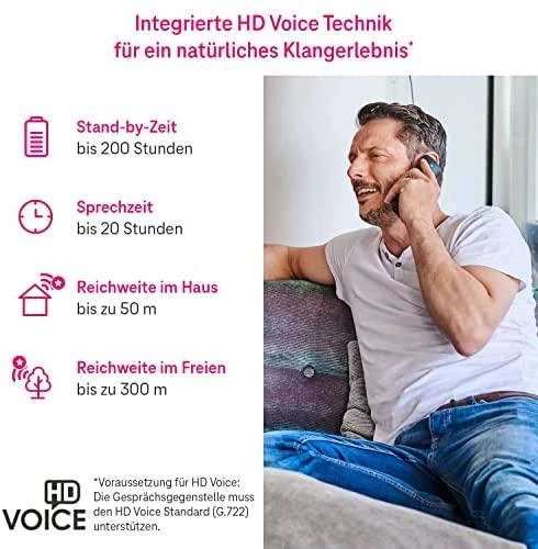 TLM Telekom Speedphone 12 juodas Mobilteil/Ladeschale IP telefonas Juoda TFT