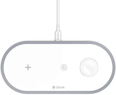 Devia 3In1 Charger for smart phone & Applewatch & Earphone V4 (10W) baltas