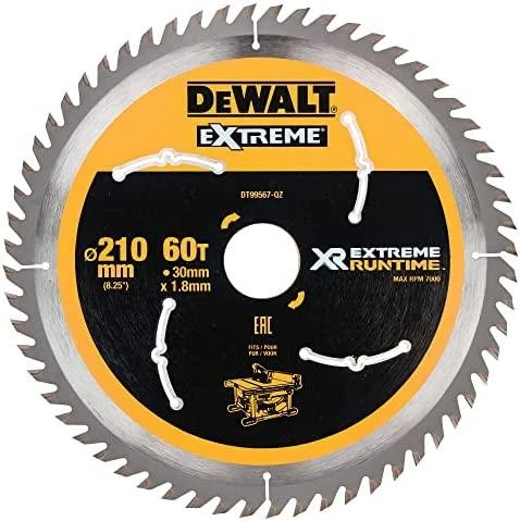 Pjovimo diskas Dewalt 210mm X 30mm 36T, DT99566-QZ