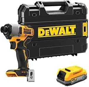 Akumuliatorinis smūginis suktuvas DeWalt DCF840E1T-XJ, 18V, 1x1.7Ah