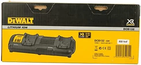 DEWALT Dvigubas akumuliatorių įkroviklis DCB132-QW, 10.8 - 54 V