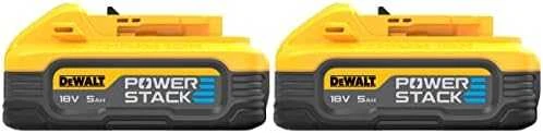 DeWALT Powerstack akumuliatoriai DCBP518H2 18V, 2x5.0 Ah