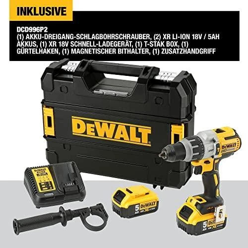 Akumuliatorinis suktuvas gręžtuvas DEWALT DCD996P2 2x5.0Ah, 66/95 Nm