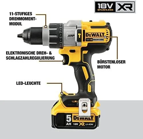 Akumuliatorinis suktuvas gręžtuvas DEWALT DCD996P2 2x5.0Ah, 66/95 Nm