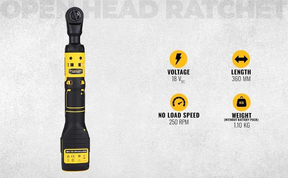 Akumuliatorinė terkšlė DeWalt DCF512N-XJ; 95 Nm; 1/2''; 18 V (Be akumuliatoriaus ir pakrovėjo)